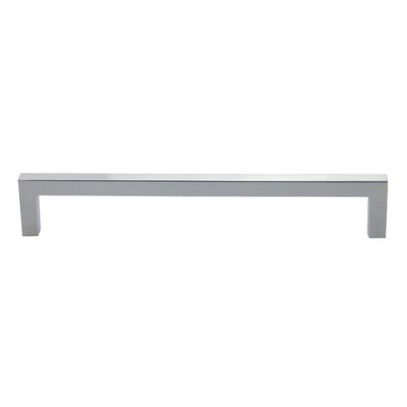 Crown 8" Modern Square Cabinet Pull with 7-1/2" Center to Center Polished Chrome Finish CHP87229PC